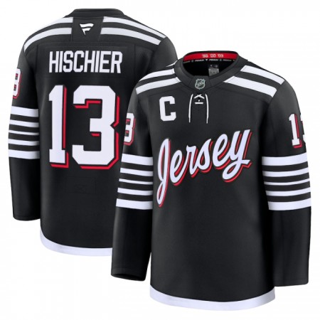 New Jersey Devils Fanatics Premium Nico Hischier 2024-25 Alternate Schwarz Trikot - Herren
